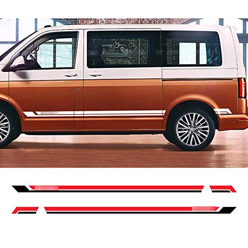 Auto Pegatinas de Calcomanías Body Stripe Lateral, para VW Multivan T5 T6, calcomanías de película de Vinilo para automóviles, diseño de automóviles, personalización de automóviles