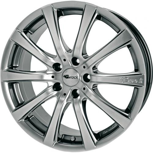 Brock B21 8 x 18 et 45 Círculo del perno 5 x 108 Hub centrado 72,6 580069700, cromo plateado pintado