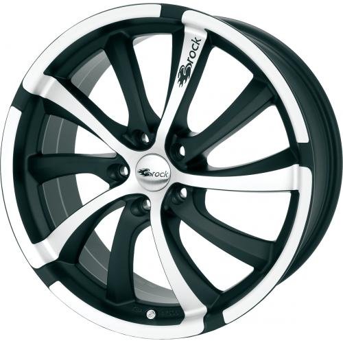 Brock B23 8,5 x 19 et 48 Círculo del perno 5 x 114 Hub centrado 67.1 580080981, black-matt front-polished