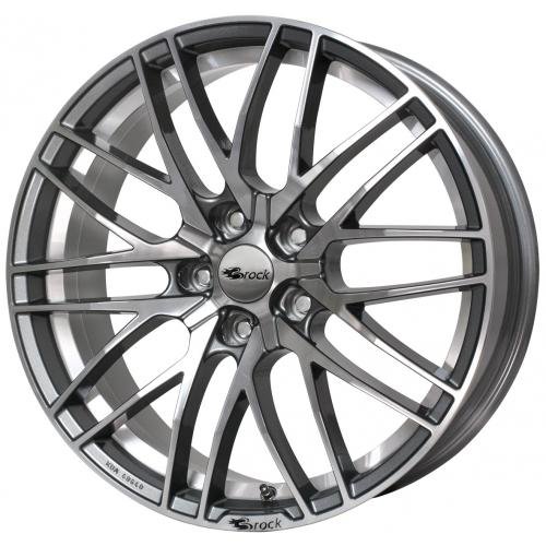 Brock B30 8 x 19 et 30 Círculo del perno 5 x 120 Hub centrado 72,6 580070819, himalaya-grey front-polished