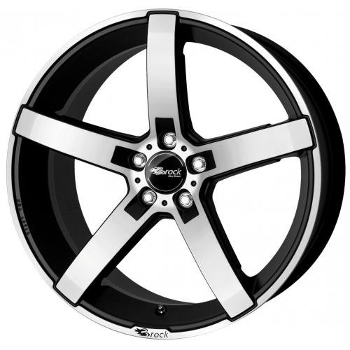 Brock B35 8 x 18 et 45 Círculo del perno 5 x 114 Hub centrado 72,6 580071232, black-matt front-polished