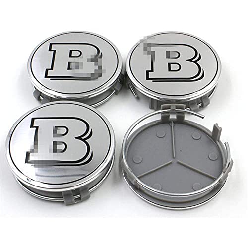 Coche Centro Tapacubosm,para Brabus Car Centrales Tapones Impermeable Polvo Rueda Accesorios Ornamentales 4 Pieza Hubcap Decorativo Autopartes