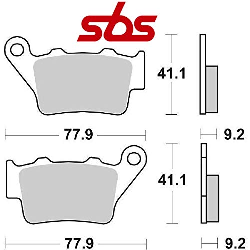 Compatible con KTM EXC 2T 380 1998-2002 PASTIGLIA Freno POSTERIORE Pastillas DE Freno SBS 675LS SINTERIZADO