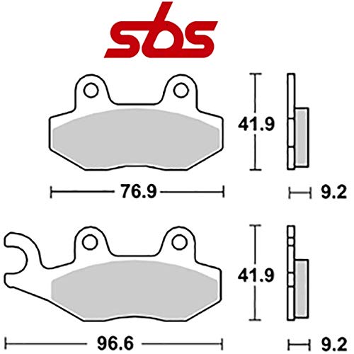 Compatible con KYMCO Vitality 2T 50 2004-2008 anteriore Pastillas DE Freno SBS 163HM ORGÁNICO