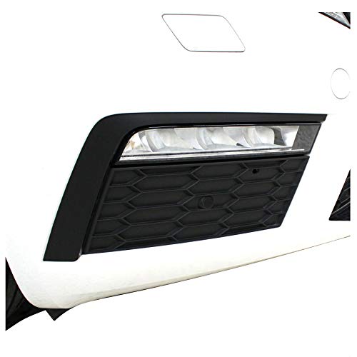 D070 - Juego de láminas decorativas autoadhesivas para parachoques delantero de coche, color negro mate