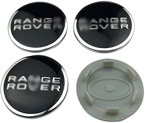 DGDD 4 Pcs Tapas Centrales para Llantas para L-a-n-d-R-o-v-e-r Range Rover, Coche Tapas Centrales Llanta Rueda con Logo Decoración Accesorios