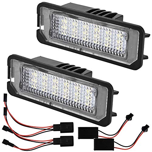 EBTOOLS Luz de la matrícula del coche, 2pcs Matrícula de LED Lámpara de luz LED de la matrícula del coche para Go-lf 4 1998-2002