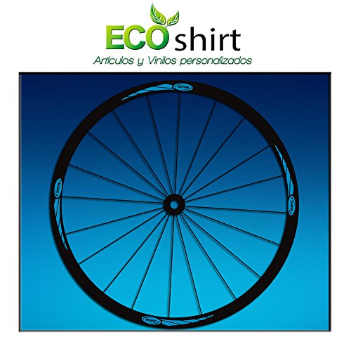 Ecoshirt VB-DY1I-6ZEO Pegatinas Stickers Llanta Rim Mavic 26" 27,5" 29" Am43 MTB Downhill, Azul