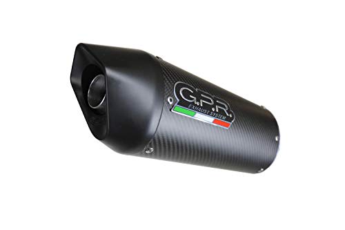 ESCAPE GPR EXHAUST SYSTEMS ES.101 TUNING SPORT FURORE CARBONIO OVAL L.200mm OVAL 90 X 120mm (BODY-CORPO) SILENCIOSO UNIVERSAL PARA MOTO HOMOLOGADO FURORE CARBONIO OVAL DIAMETRO INTERNO CONEXTION 54