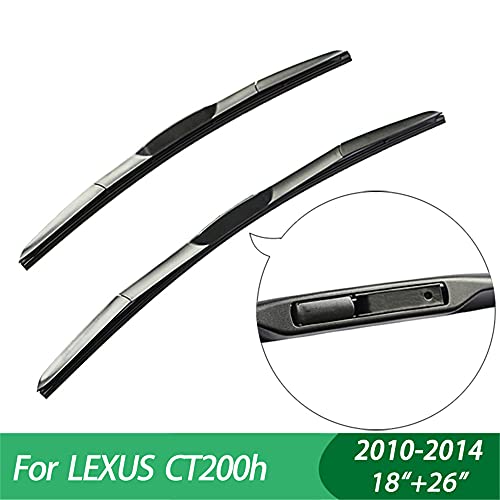 Escobillas de limpiaparabrisas   , para Lexus CT200h (2010-2014), 18"+26", limpiaparabrisas, Goma híbrida, Limpiaparabrisas, Accesorio para automóvil