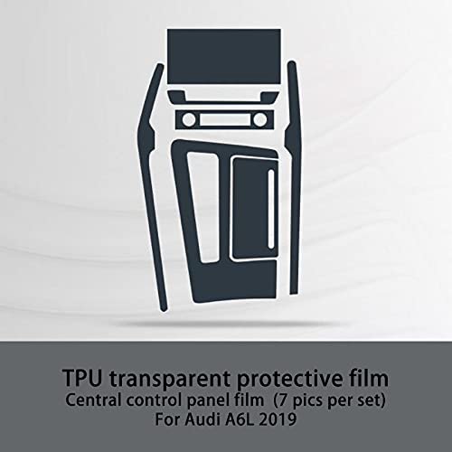 Estering Película Protectora para automóviles para Audi A6L A6 C8 2018 2019 2020 Control Central Película Protectora Pantalla Protectora Accesorios para automóviles (Color Name : Orange)