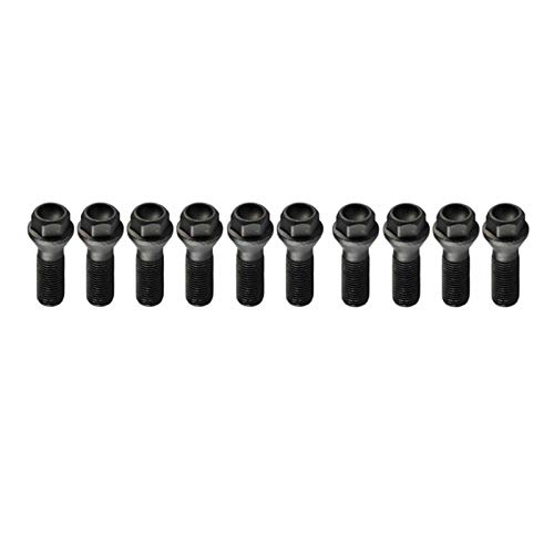 fleeting time GaoHR 10pcs Wheel Black Lug Bolt Nut 36136781152 Ajuste para BMW X3 E83 7 Series E65 E6 HR (Color Name : Black)