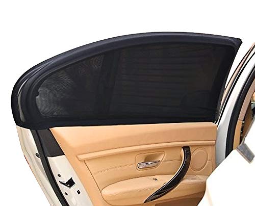 Fontee® Parasol de Coche 2 Pack Coches para Ventanas Parasol Coche Lateral Ventana Lateral Trasera Máxima Protección Contra Rayos UVA Parasol Para Bebés