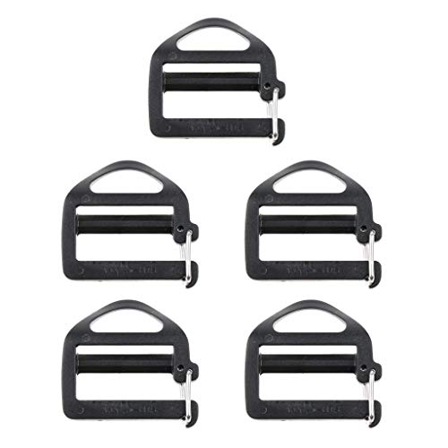 Fuerte 5 piezas de gancho lateral de las correas de la hebilla ajustable W LANZAMIENTO / 25mm rápida al aire libre Slimwaist correas de la mochila piezas de hardware Durable ( Color : Webbing Buckle )