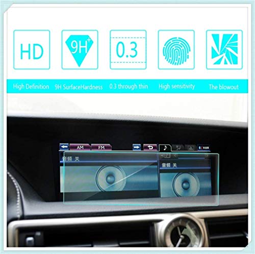 Gullivery - Protector de pantalla de navegación para coche, 9H, pantalla táctil de cristal templado antiarañazos, 0,3 mm, HD para GS 200t 250 300h 350 450h 20,3 cm 175 x 105 mm