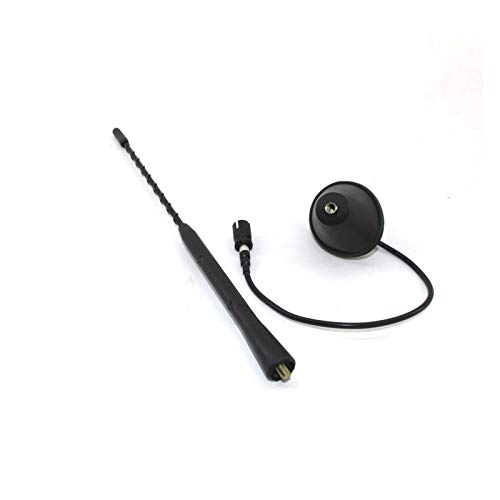 Iinger 11"Antena aérea + Base Car Radio Am/FM Techo Mástil Látigo Ajuste para BMW Mazda