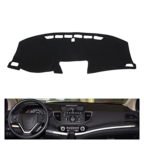 JIUTAI Dashmats Cubiertas Coche Dash Mat Dashboard Cover Dashmat para Honda CRV 2012 2013 2014 2015 2016 Salpicadero del CojíN