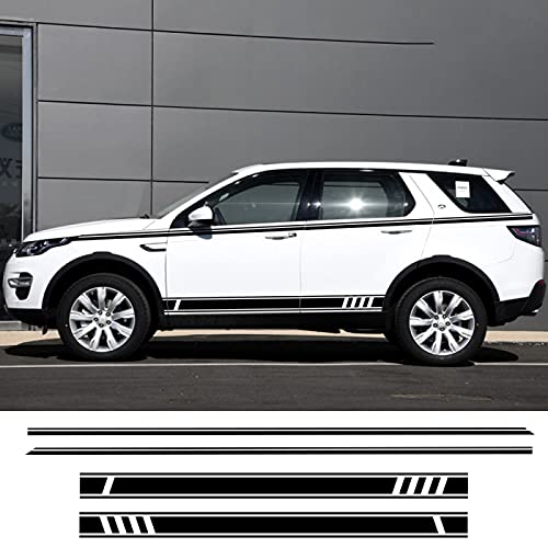 JJyuiop Etiqueta engomada de gráficos de la Falda de la Raya Lateral del Coche Personalizada, para Land Rover Discovery 3 4 2 Freelander 2 1 Range Rover Evoque Velar