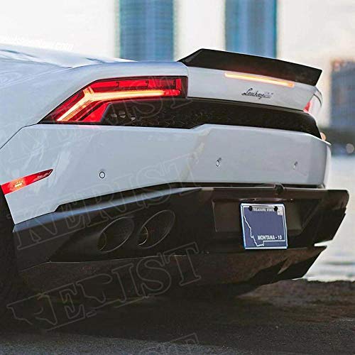 JTAccord Spoiler de ala Trasera de Fibra de Carbono Real para Lamborghini Huracan LP580 LP610 Coupe 2-Door 2015-2018