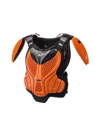 KTM KIDS A-5 BODY PROTECTOR MOTO TALLA L/XL. PROTECTOR INFANTIL PARA EL CUERPO DISEÑO EXCLUSICO DE ALPINESTAR