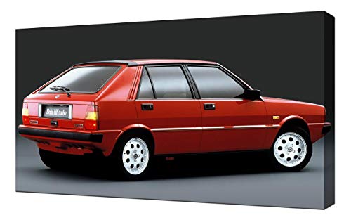 Lancia-Delta-HF-Turbo-V2-1080 - Lienzo impreso artístico para pared, diseño de Lancia-Delta-HF-Turbo-V2-1080