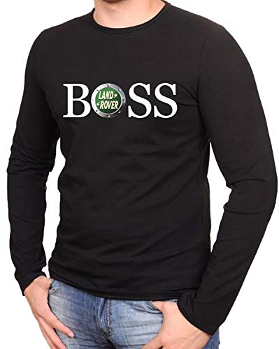 Land Rover Boss Auto Logo Camisetas de Manga Larga T-Shirt - 961LA