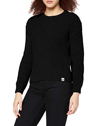 Lee Cooper Strick Pullover Suter Pulver, Negro, S para Mujer