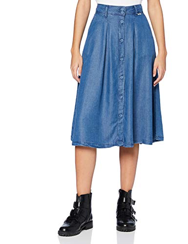 Lee Cooper Tencel Skirt Falda, Blau, S para Mujer