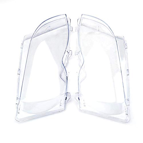 Lentes de faro de coche, 2 piezas Cubierta de lente transparente de faro de coche para 3 series E46 01-05 Estiramiento facial 63126924043 63126924044