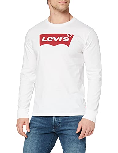 Levi's Graphic tee B Camiseta, Hm LS Better White, L para Hombre