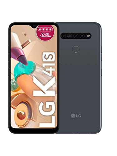 LG K41S Titán - Smartphone 4 cámaras traseras, Pantalla 6.55”, HD+ V Notch, Sonido DTS-X 3D de 7.1 Canales, Batería 4.000 mAh, Memoria 3 GB/32 GB [Versión ES/PT]