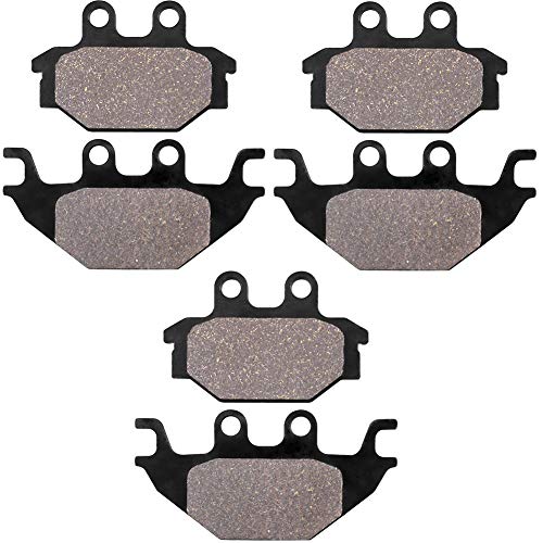 LOCOPOW Pastillas de freno delanteras y traseras de motocicleta para KYMCO MXU 250 R 2012 2013 | MXU 300 2005-2014 | MXU 300R 2010-2013 | MXU 500 4x4 Carb Models 2005-2013