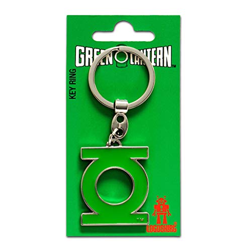 Logoshirt DC Comics - Superhéroe - Green Lantern Logo Llavero - Key-Ring - Coloreado - Diseño Original con Licencia