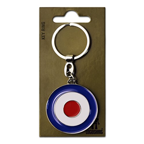 Logoshirt Mod - Target Llavero - Key-Ring - RAF - Coloreado - Diseño Original con Licencia