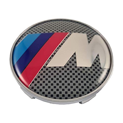 LUDOSTREET ref0003 Logo Emblema Insignia Anagrama Llanta Rueda Auto Coche Compatible con 68mm 5 Pins (Serie M Cromado)