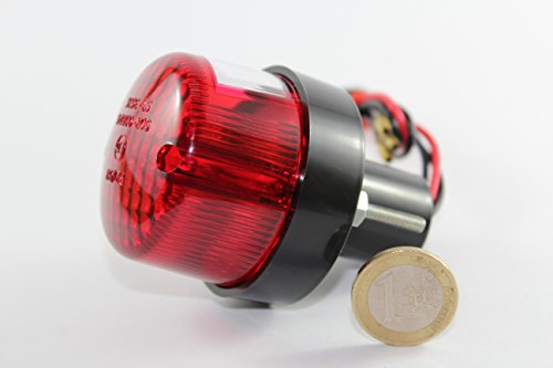 luz trasera mini redonda cafe racer homologado