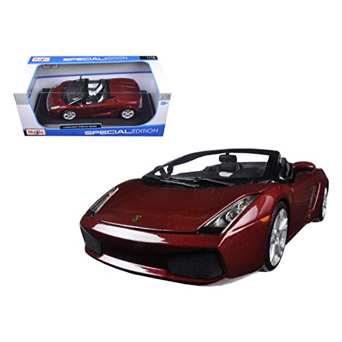 Maisto Lamborghini Gallardo Spyder Burgundy 1/18 Diecast Model Car by