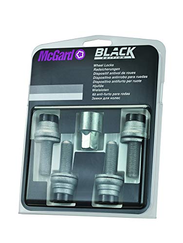 McGard 26002 SUB - Tornillos antirrobo para ruedas (base plana, M12 x 1,25, longitud del vástago 35,3 mm, SW21)