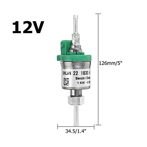 Minear Bomba de combustible eléctrica para coche, 12 V/24 V, 1 KW-5 kW, bomba de gasolina, calefactor universal para bomba de diésel