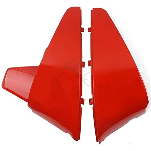 MNBHD Motorradabdeckung und Leisten Motocicleta ABS Batería Lateral del carenado de la Cubierta en Forma for Honda Shadow VT600 VLX 600 STEED400 1988-98 97 96 89 Motorrad-Zubehör (Color : Red)