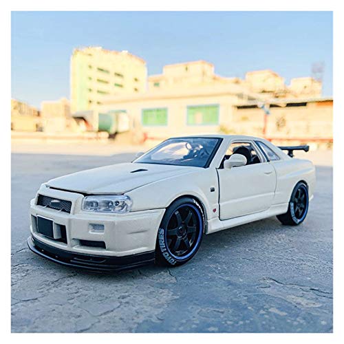 Modelo Automóvil 1:24 para NIS-San Skyline R34 GT-R Aleación Modelo De Automóvil Modelo Decoración De Artesanía Colección Toy Tool Regalo Die-Fasting