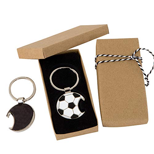 Mopec MA258 Llavero/abridor Pelota fútbol en Caja Regalo Decorada, Multicolor