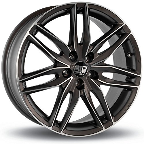 MSW 24 Matt Gun Metal Full Polished 7x16 ET30 4x100 Llantas de aleación