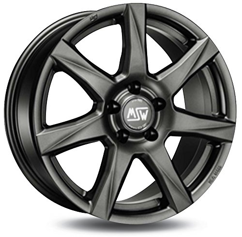 MSW 77 Matt Dark Grey 7x16 ET37 4x100 Llantas de aleación