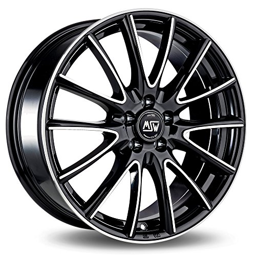 MSW 86 Black Full Polished 7.5x18 ET48 5x112 Llantas de aleación