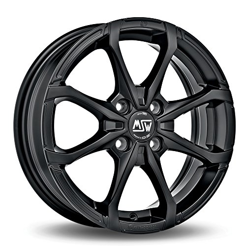 MSW X4 Matt Black 7x16 ET40 4x100 Llantas de aleación