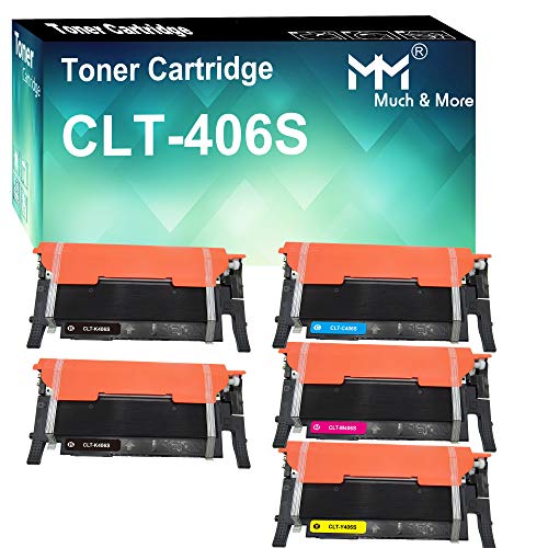 MuchMore Paquete de 5 Cartuchos de tóner compatibles con Samsung CLX-3305FW 3306FW 3307FW SL-C460FW C462FW C463FW CLP-365W 367W