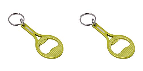 Munkees llavero abrebotellas Tenis Raqueta de tenis, aluminio, Doppelpack Grün