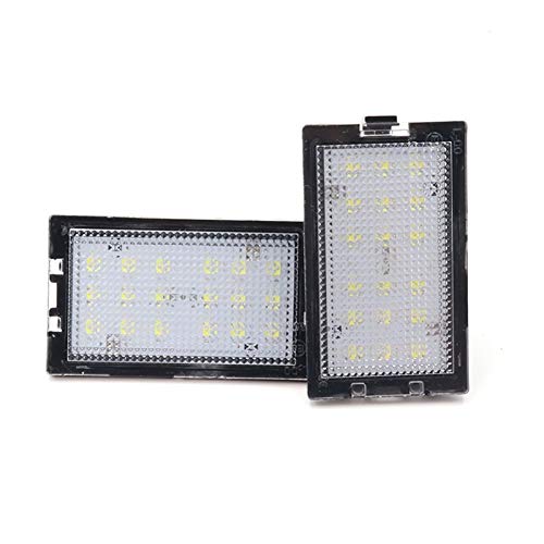 NAWQK 1pair LED Licenciamiento Luz Luz Blanca Lámpara Ajuste para Land Rover Discovery Series 3 4 LR3 LR4 Freelander 2 Range Rover Sport