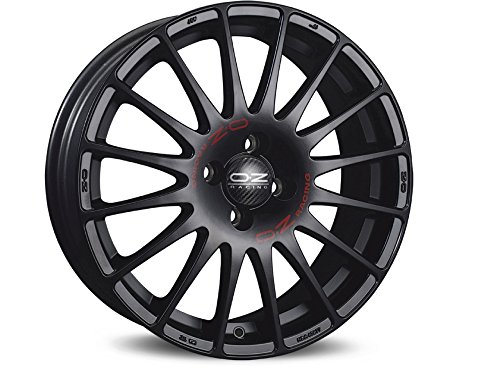 OZ Superturismo Gt Matt Black Red Lettering 7x18 ET42 4x100 Llantas de Aleación